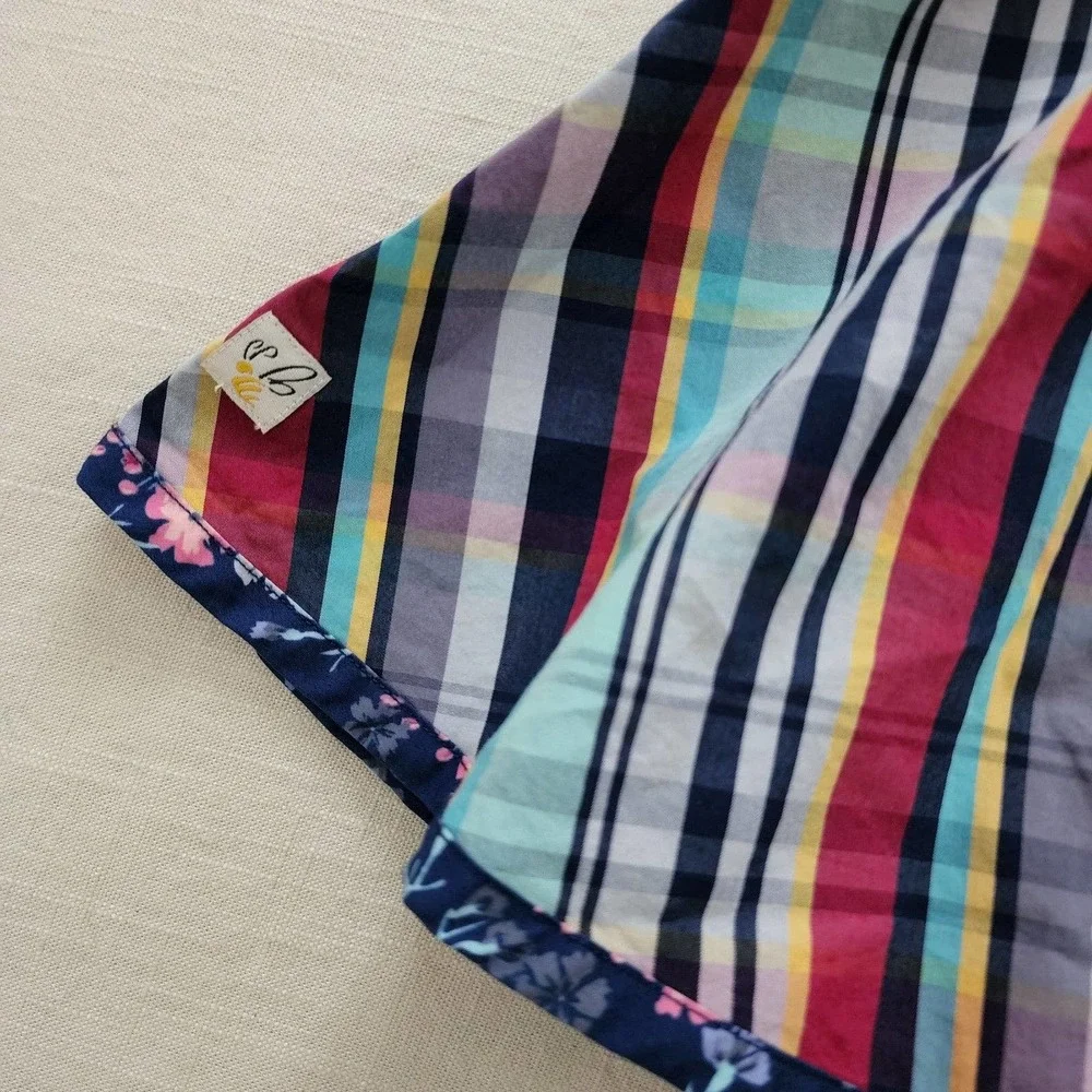 Wildflowers Polka Dot Plaid Dress 4t